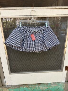 Black & White Gingham Crop Top